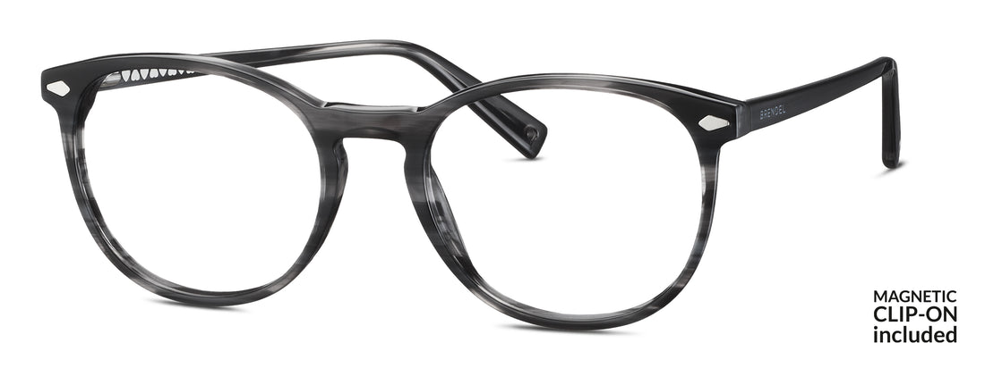 Prescription glasses brendel 903215 30 gris femenino size 52mm - Main view
