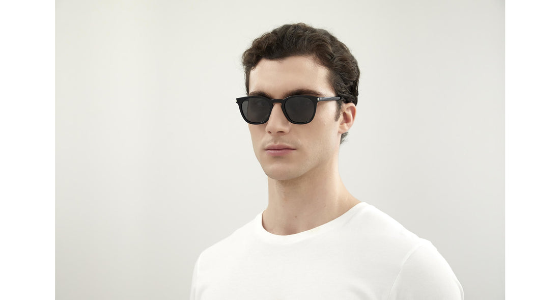 Sunglasses saint laurent sl 28 002 square unisex size 49mm - Detailed view
