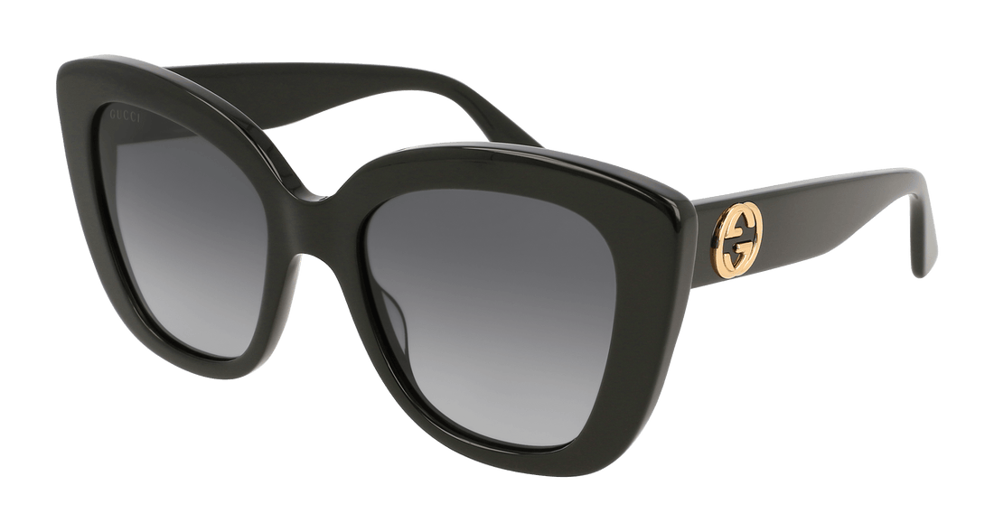 Óculos de sol gucci gg0327s 001 negro femenino tamanho 52mm - Vista principal