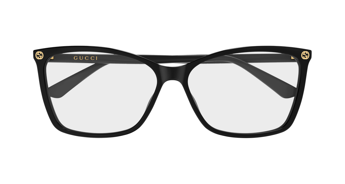 Brillen gucci gg0025o 008 negro cat eye femenino größe 58mm - Detailansicht