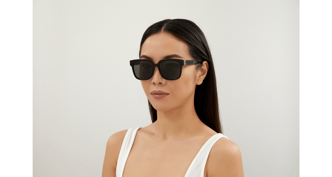 Occhiali da sole saint laurent sl m40/f 003 square femenino taglia 55mm - Vista dettagliata