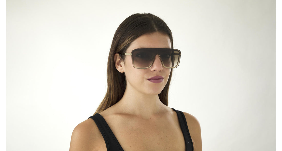 Occhiali da sole saint laurent sl 364 mask 006 unisex taglia 99mm - Vista dettagliata