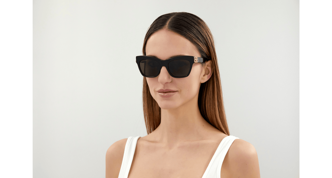 Solglasögon balenciaga bb0132s 001 femenino storlek 53mm - Detaljvy