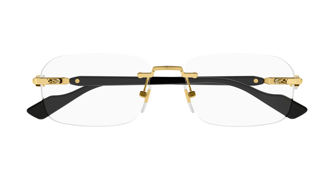 Óculos graduados gucci gg1221o 001 masculino tamanho 56mm - Vista de detalhe