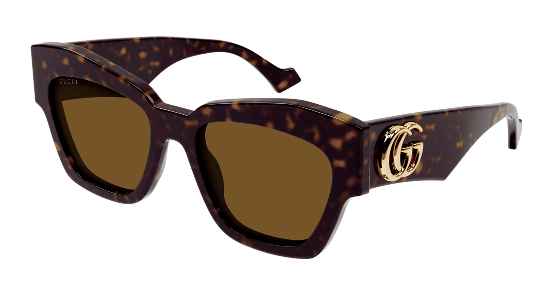 Sunglasses gucci gg1422s 003 havana square femenino size 55mm - Main view