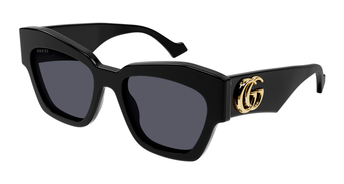 Sunglasses gucci gg1422s 001 negro square femenino size 55mm - Main view