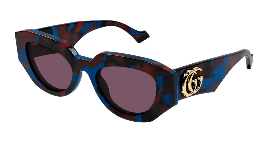 Occhiali da sole gucci gg1421s 003 havana rectangular femenino taglia 51mm - Vista principale