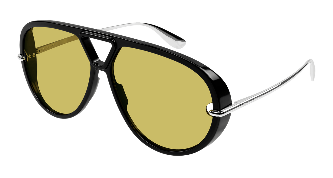 Lunettes de soleil bottega veneta bv1274s 002 negro pilot unisex taille 63mm - Vue principale