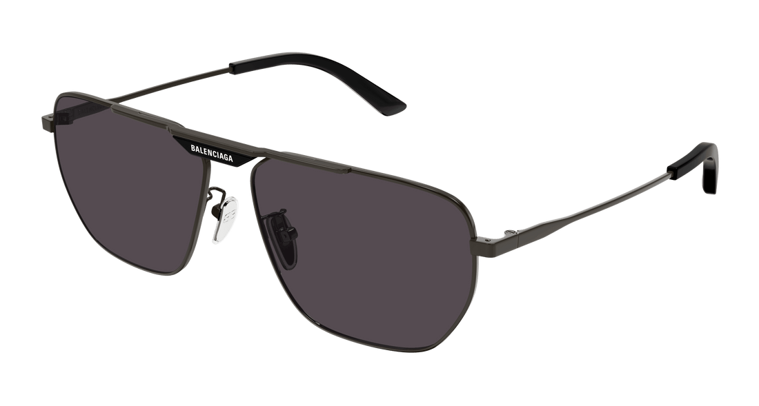 Solbriller balenciaga bb0298sa 001 rectangular masculino størrelse 61mm - Hovedvisning