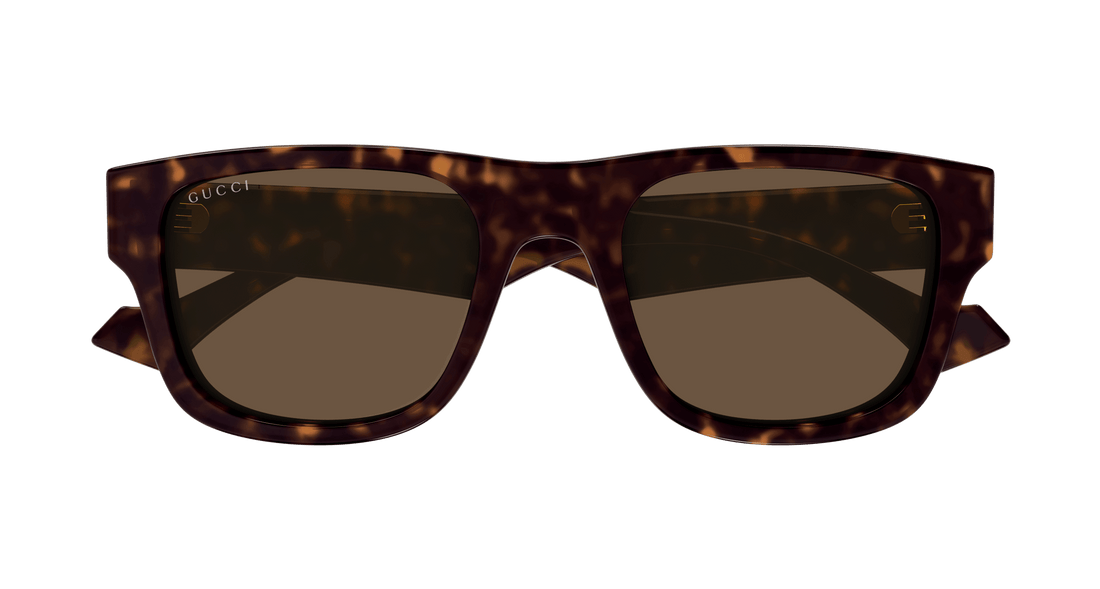 Occhiali da sole gucci gg1427s 003 havana square masculino taglia 53mm - Vista dettagliata