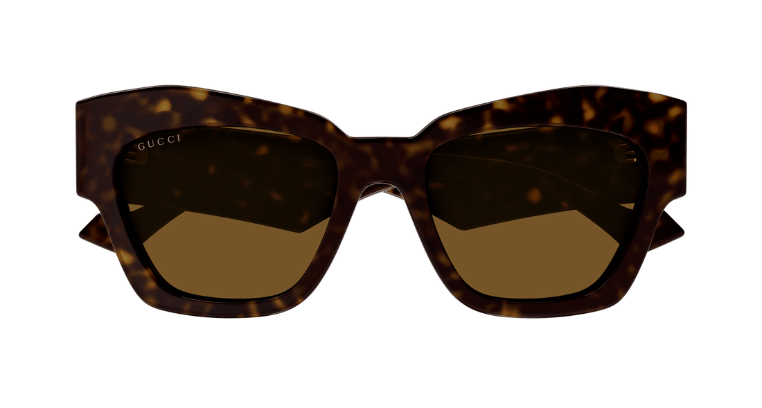 Sunglasses gucci gg1422s 003 havana square femenino size 55mm - Detailed view