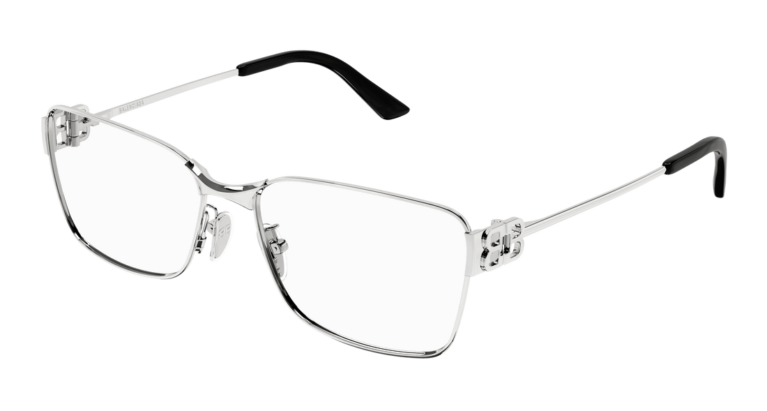 Gafas graduadas balenciaga bb0375oa 003 plateado rectangular / squared unisex talla 58mm - Vista principal