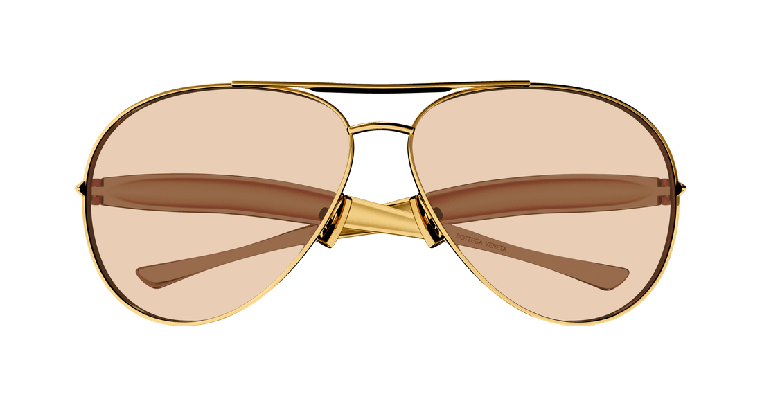 Lunettes de soleil bottega veneta bv1305s 002 pilot unisex taille 64mm - Vue détaillée