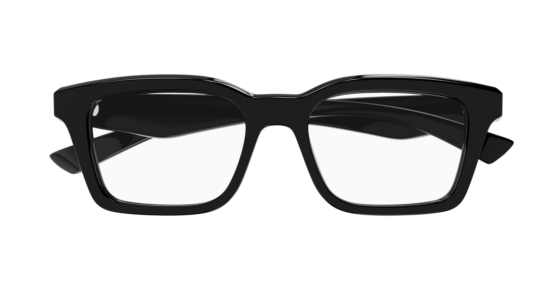 Brillen alexander mcqueen am0476o 001 negro rectangular / squared unisex größe 53mm - Detailansicht