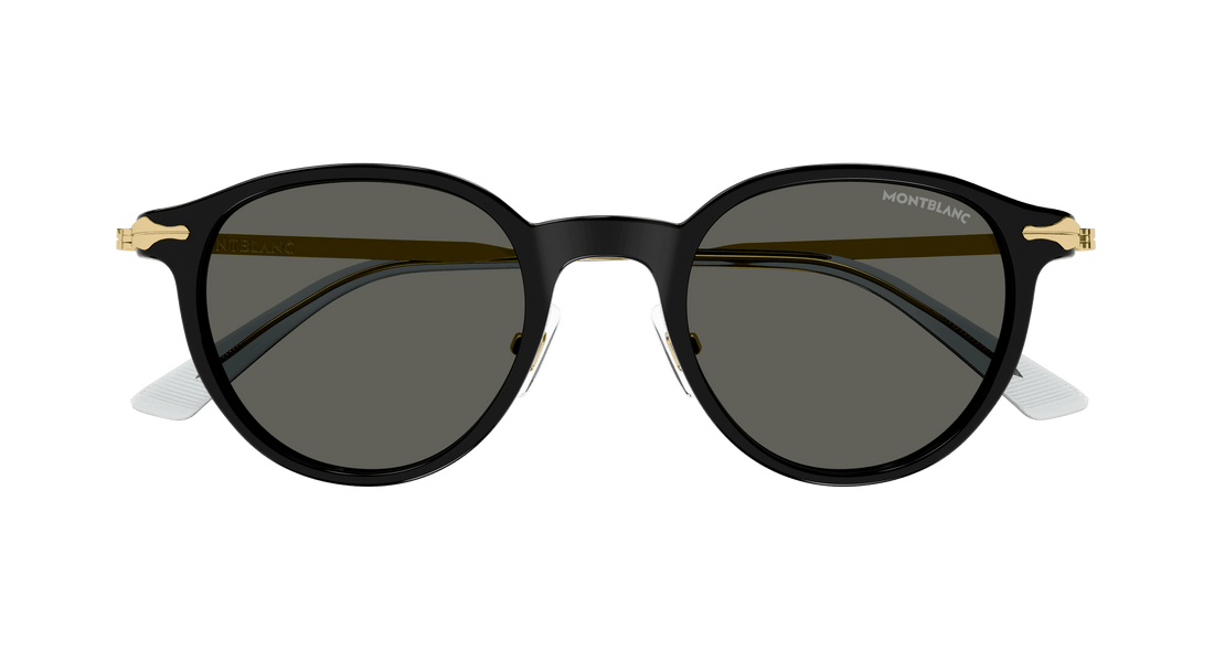 Sunglasses montblanc mb0362s 001 negro round/oval/panthos masculino size 49mm - Detailed view