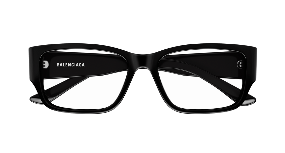 Gafas graduadas balenciaga bb0373ok 001 negro rectangular / squared masculino talla 55mm - Vista de detalle