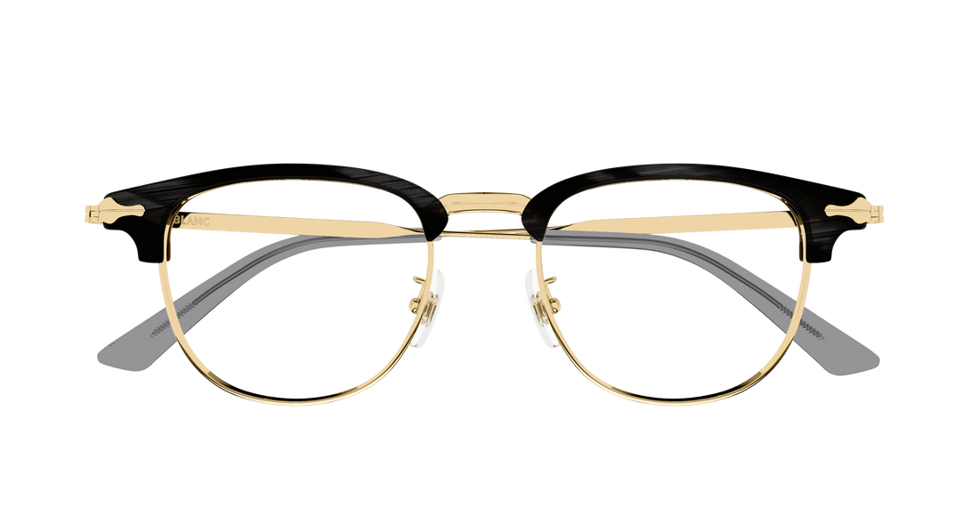 Brillen montblanc mb0364o 003 gris rectangular / squared masculino größe 49mm - Detailansicht