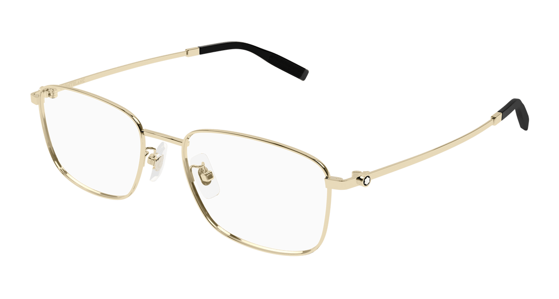 Occhiali da vista montblanc mb0373oa 002 dorado rectangular / squared masculino taglia 54mm - Vista principale