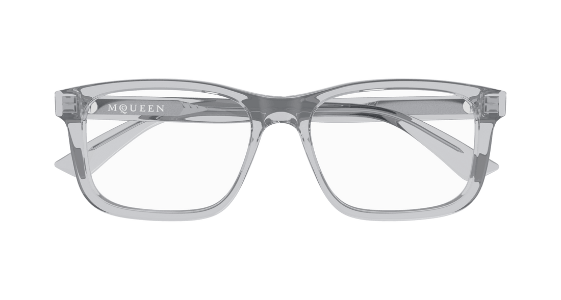 Gafas graduadas alexander mcqueen am0486o 009 azul rectangular / squared masculino talla 57mm - Vista de detalle