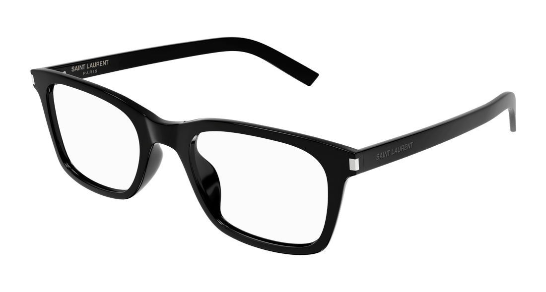 Prescription glasses saint laurent sl 718 slim 005 negro rectangular / squared masculino size 54mm - Main view