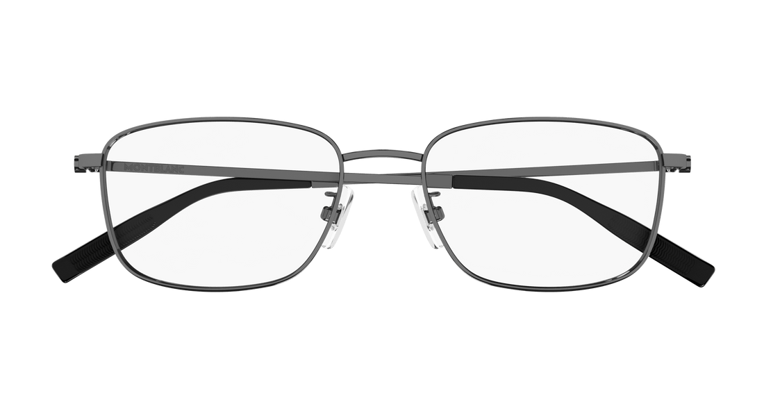 Occhiali da vista montblanc mb0373oa 003 rutenio rectangular / squared masculino taglia 54mm - Vista dettagliata