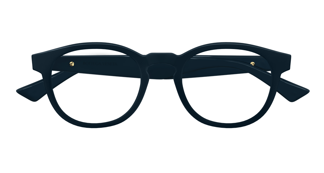 Occhiali da vista bottega veneta bv1339ok 004 azul round/oval/panthos unisex taglia 50mm - Vista dettagliata