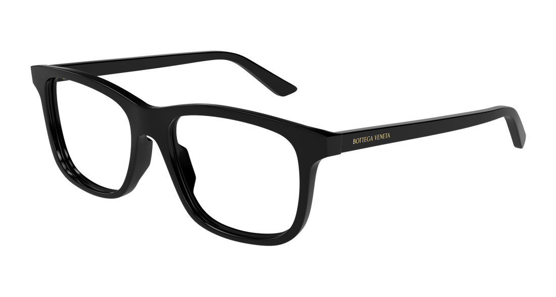 Occhiali da vista bottega veneta bv1316o 001 negro rectangular / squared unisex taglia 54mm - Vista principale