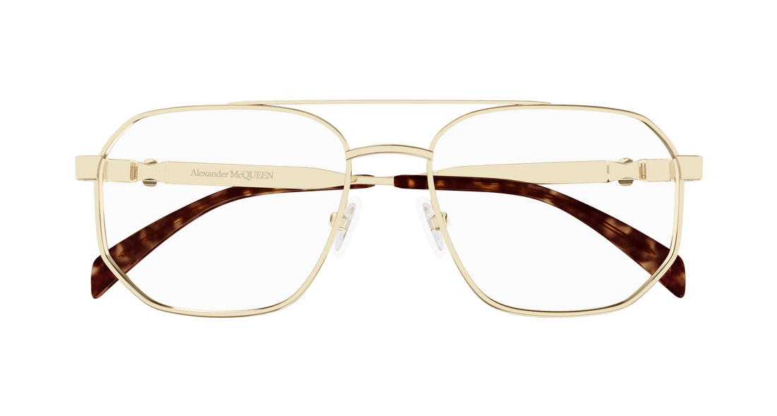 Prescription glasses alexander mcqueen am0459o 002 masculino size 57mm - Detailed view