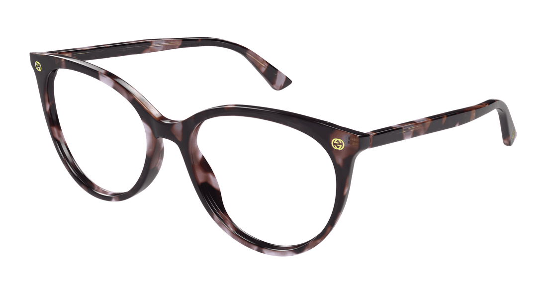 Occhiali da vista gucci gg0093o 009 havana round/oval/panthos femenino taglia 53mm - Vista principale