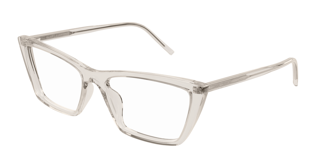 Lunettes de vue saint laurent sl 737 mica thin opt 004 beige rectangular / squared femenino taille 54mm - Vue principale