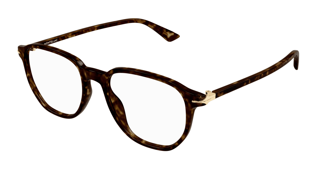 Occhiali da vista montblanc mb0366o 002 havana rectangular / squared masculino taglia 51mm - Vista principale