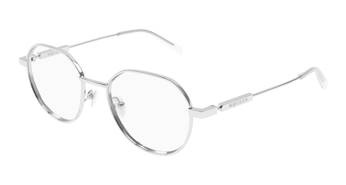 Dioptrijske naočale alexander mcqueen am0479o 001 plateado round/oval/panthos unisex veličina 50mm - Glavni prikaz