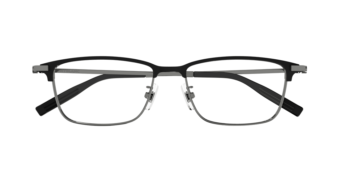 Brillen montblanc mb0374oa 003 negro rectangular / squared masculino größe 54mm - Detailansicht