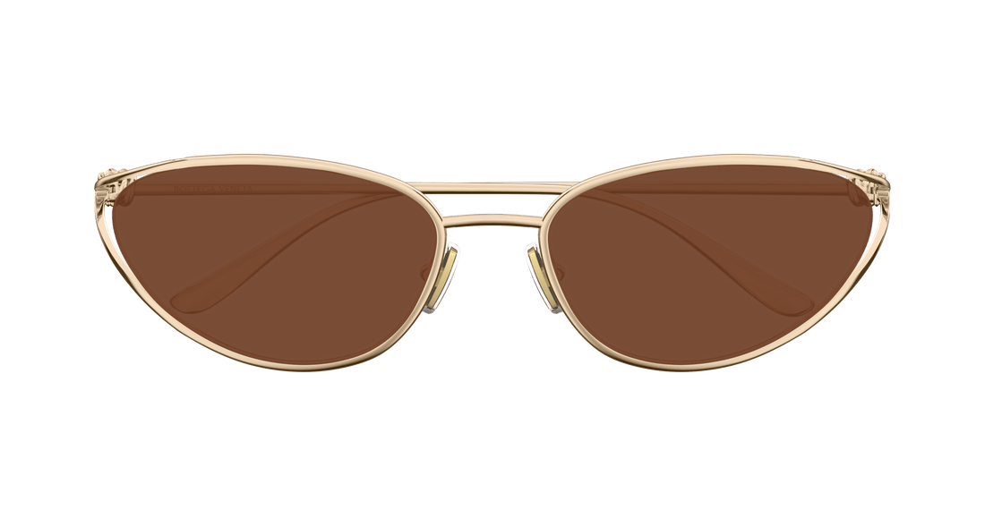 Sonnenbrillen bottega veneta bv1330s 003 dorado cat eye femenino größe 57mm - Detailansicht