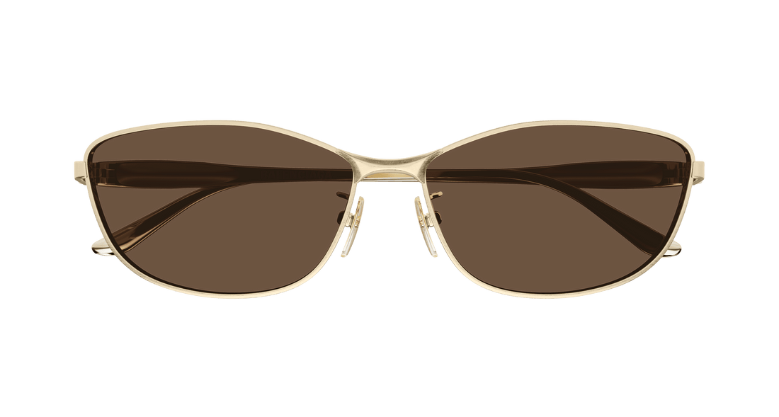 Gafas de sol balenciaga bb0357sa 003 dorado rectangular / squared unisex talla 62mm - Vista de detalle