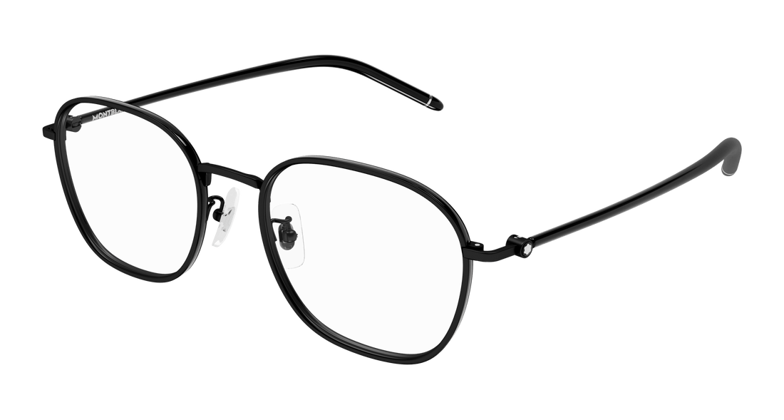 Brillen montblanc mb0368oa 001 negro rectangular / squared masculino größe 52mm - Hauptansicht