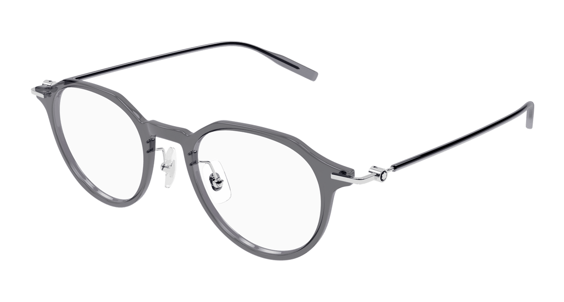 Occhiali da vista montblanc mb0355o 003 gris round/oval/panthos masculino taglia 49mm - Vista principale