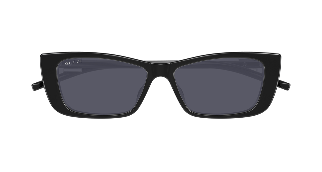 Lunettes de soleil gucci gg1681s 001 negro cat eye femenino taille 53mm - Vue détaillée