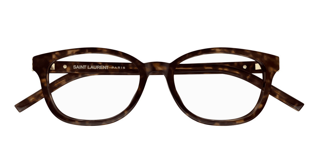 Prescription glasses saint laurent sl m141/f 002 havana cat eye femenino size 51mm - Detailed view