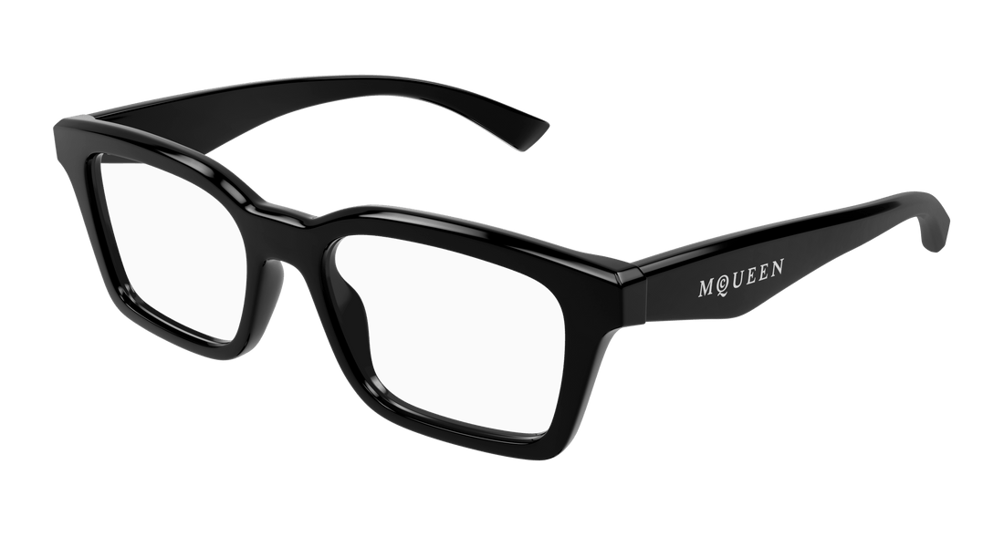 Brillen alexander mcqueen am0476o 001 negro rectangular / squared unisex größe 53mm - Hauptansicht