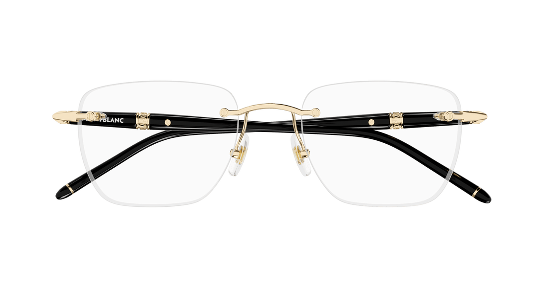 Occhiali da vista montblanc mb0346o 001 masculino taglia 53mm - Vista dettagliata