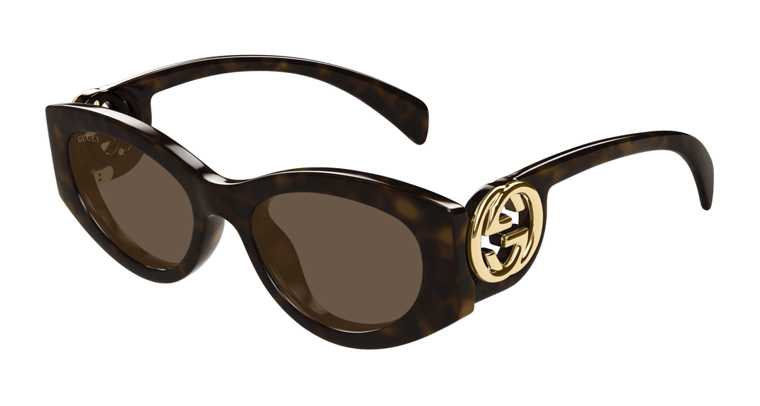 Solglasögon gucci gg1691s 002 havana cat eye femenino storlek 54mm - Huvudvy