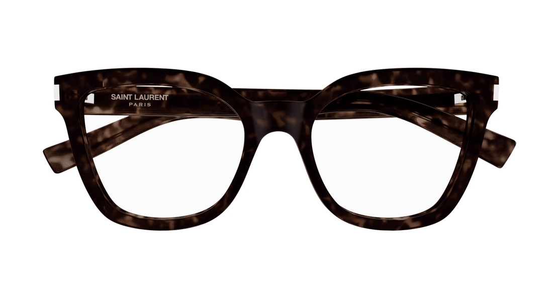 Prescription glasses saint laurent sl 748 002 havana cat eye femenino size 54mm - Detailed view