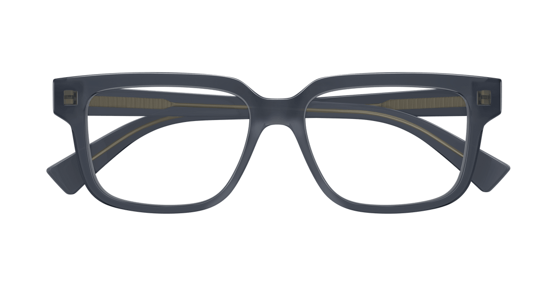Occhiali da vista bottega veneta bv1256o 011 gris rectangular / squared masculino taglia 56mm - Vista dettagliata