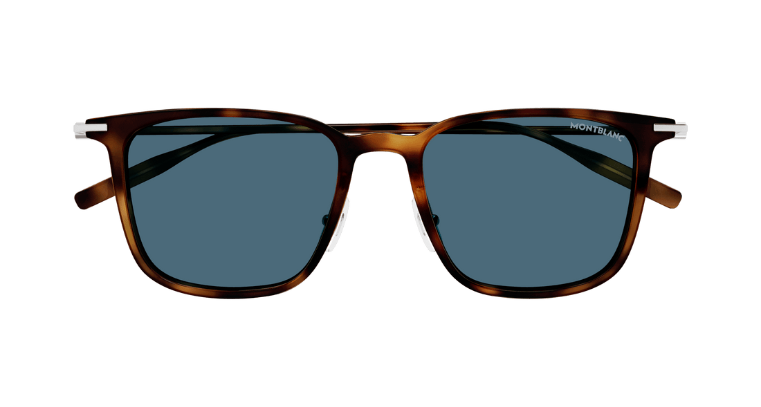 Occhiali da sole montblanc mb0354s 004 havana rectangular / squared masculino taglia 52mm - Vista dettagliata