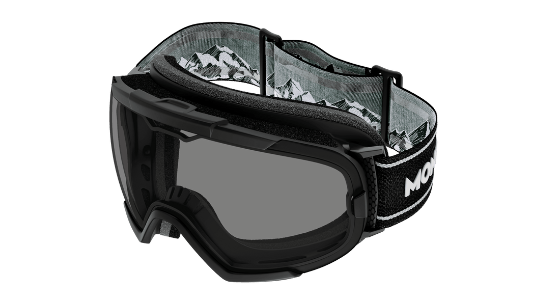 Occhiali da sole montblanc mb0380s 001 negro mask unisex taglia 99mm - Vista dettagliata