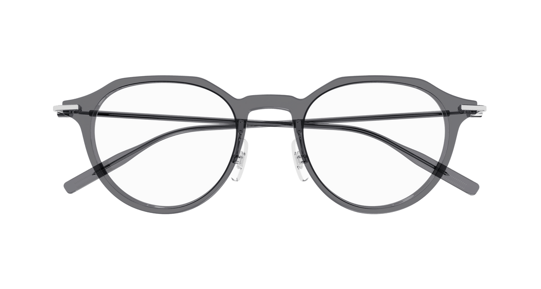 Occhiali da vista montblanc mb0355o 003 gris round/oval/panthos masculino taglia 49mm - Vista dettagliata