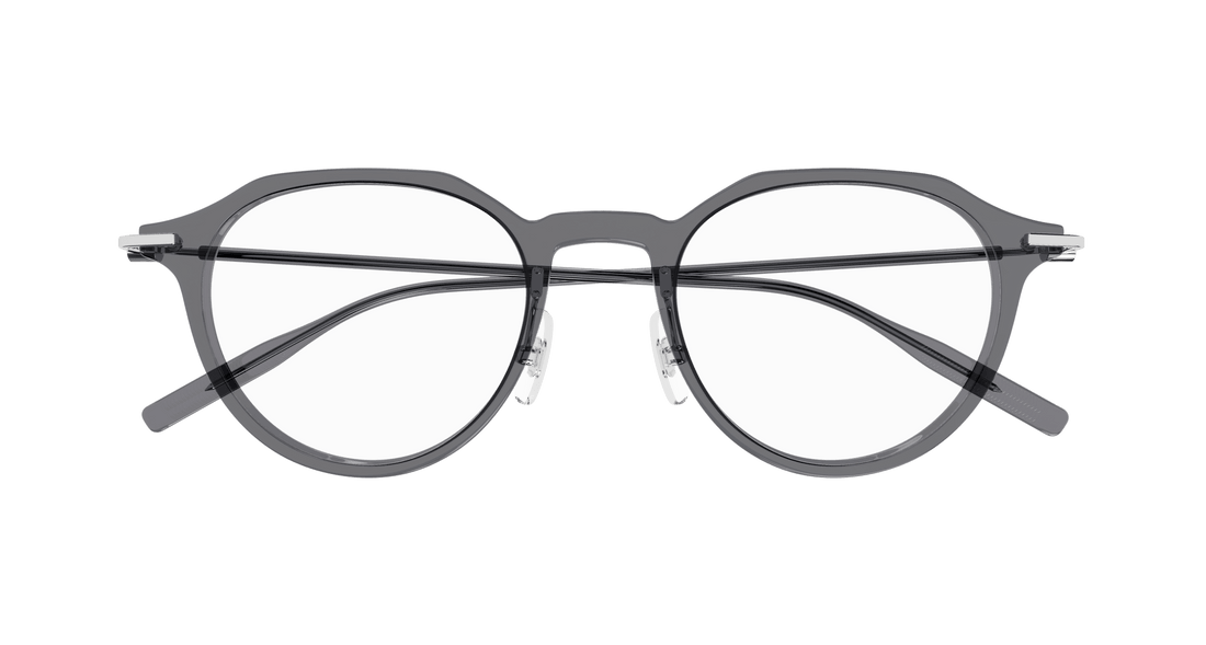 Brillen montblanc mb0355o 003 gris round/oval/panthos masculino größe 49mm - Detailansicht