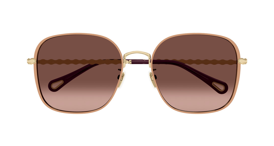 Solglasögon chloé ch0255sk 004 dorado rectangular / squared femenino storlek 57mm - Detaljvy