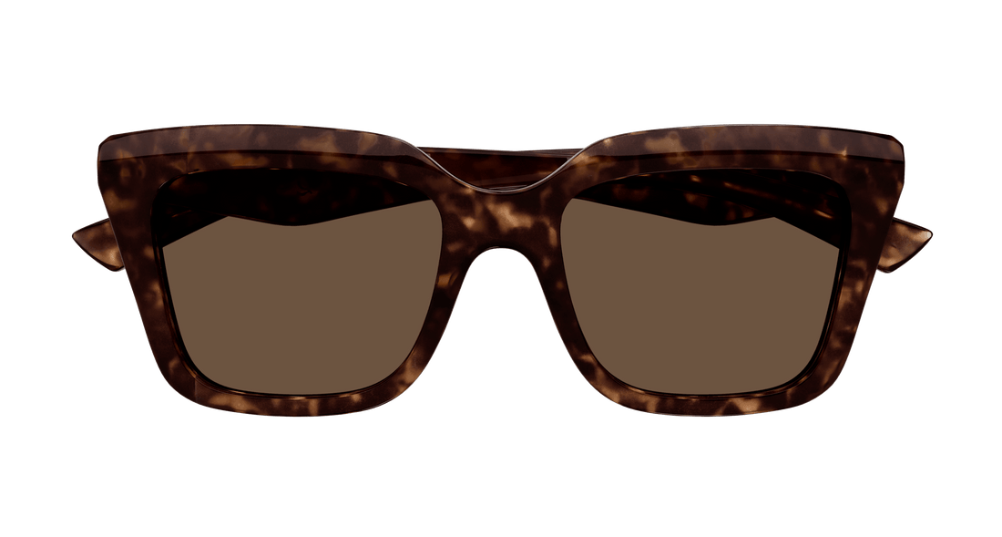 Solglasögon alexander mcqueen am0473s 002 havana rectangular / squared femenino storlek 53mm - Detaljvy